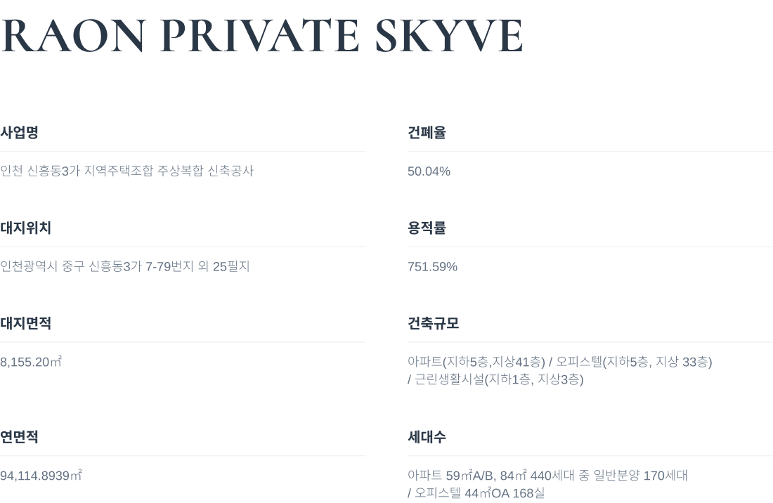 숭의역 라온프라이빗